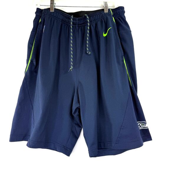 Nike NFL Seattle Seahawks Onfield Apparel Men's Drawstring Shorts Size XL - Picture 1 of 6